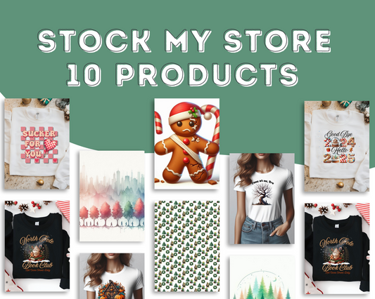 Stock My Store with 10 New Products!